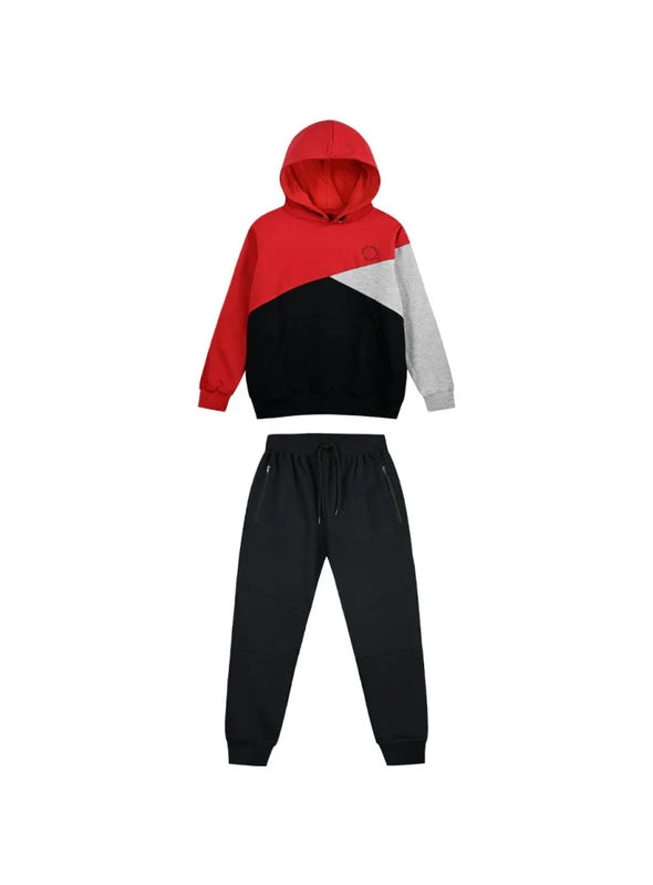 Sweatshirt Tracksuit Set with Hood for Boy | BLACK 13-123043-0