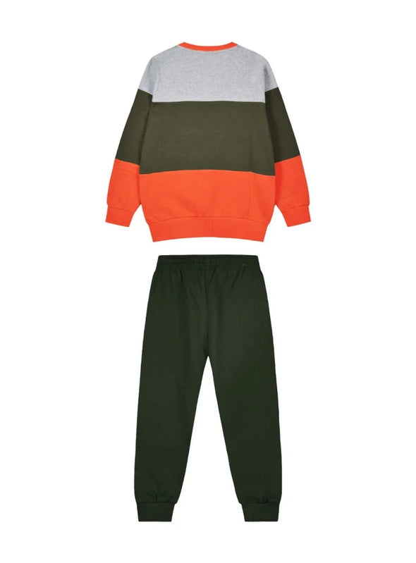 Sweatshirt Jumpsuit with Print for Boy | KHAKI  13-123093-0