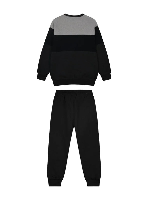 Sweatshirt Jumpsuit with Print for Boy | BLACK  13-123093-0