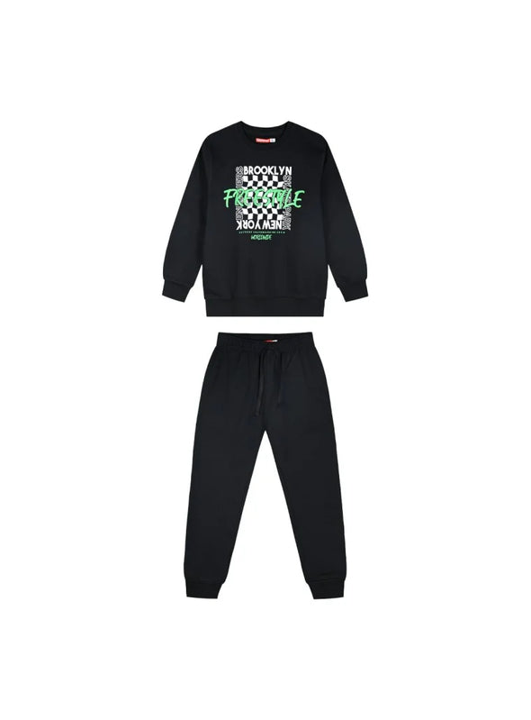 Sweatshirt Set Track Suit For Boy | BLACK 13-124090-0