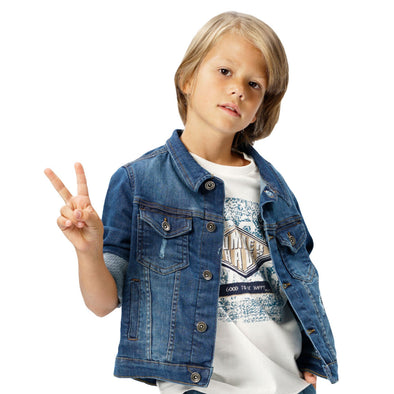 Κοντομάνικη μπλούζα με τύπωμα για αγόρι | ΕΚΡΟΥ 13-224029-5