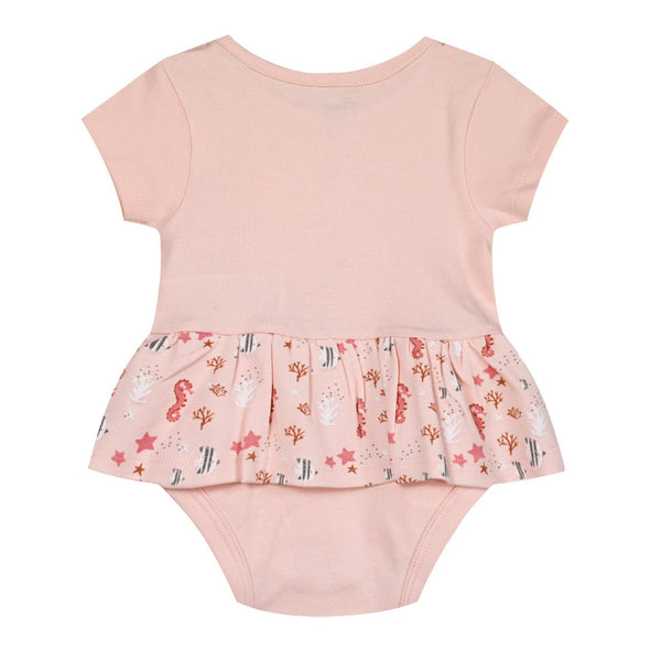 Baby jumpsuit with print for girl (0-15 months) | POWDER  14-224402-9