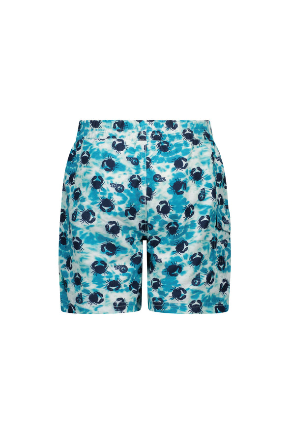 J302-6011 Boys woven aop swim short 152 - Crabby tiedye