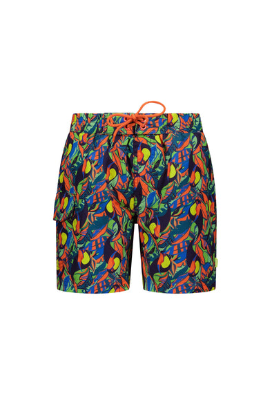 J302-6011 Boys woven aop swim short 315 - Jungle birds