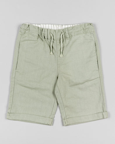 Linen Shorts Boy Junior Losan LKBAP0402-24009 Beige