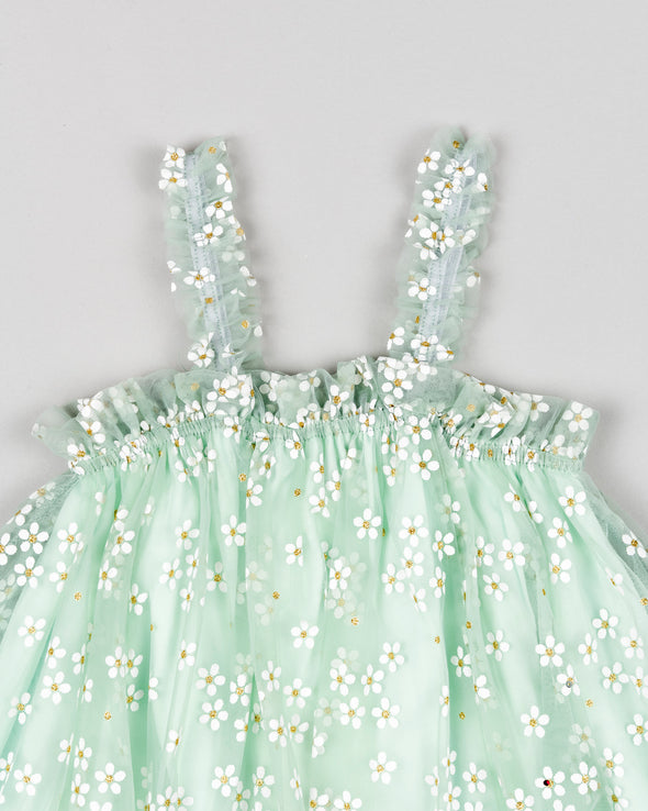 Dress Bebe Tulle Light Green LKGAP0501-24031