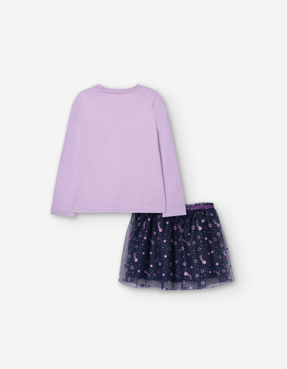 Set Skirt Light Purple LKGAP0602_24010