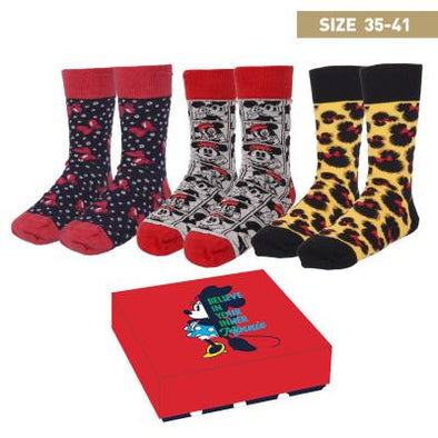 Minnie Mouse – 3 Socks In Gift Box Size 35-41 8427934497515