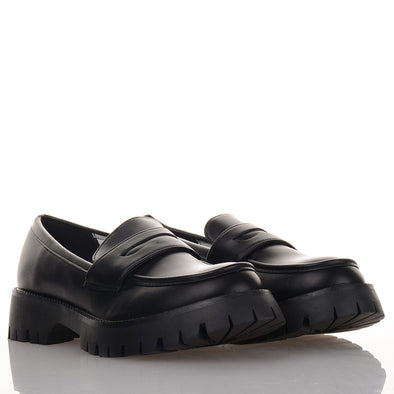 Γυναικεία Μαύρα Chunky Loafers