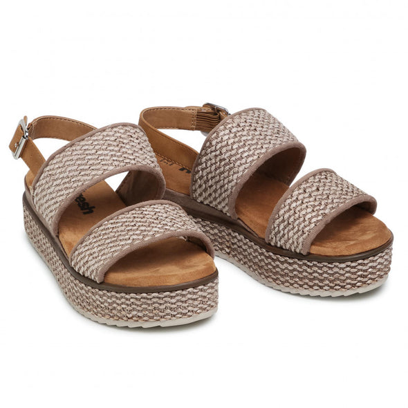 Women's Taupe Refresh Sandals 72651