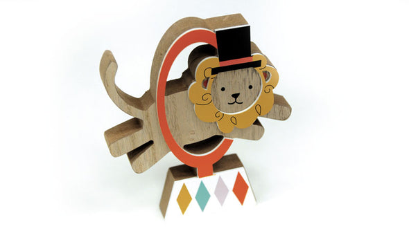 WOODEN LION STAND JLV0621271