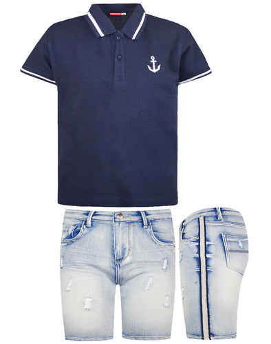 Set of polo shirt & shorts BEBE Energiers 12-222104-0