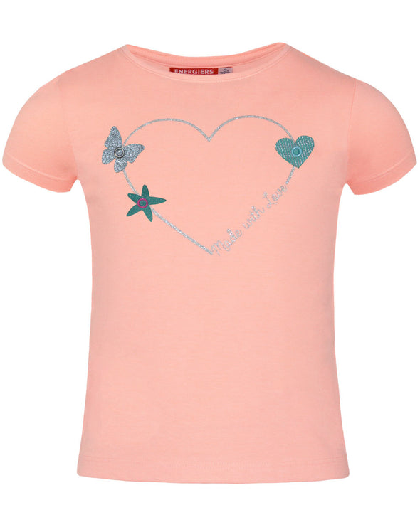 Blouse with glitter heart Energiers 15-220314-5