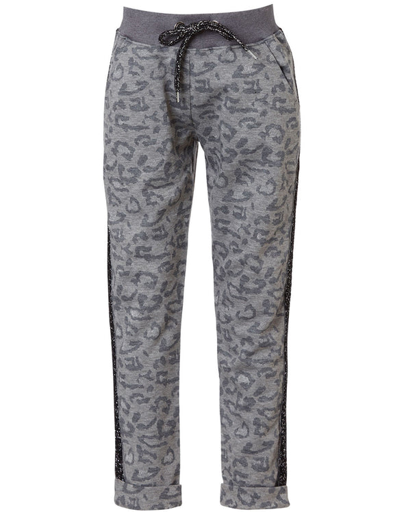 Jacquard pants with leopard design Energiers 16-119221-2