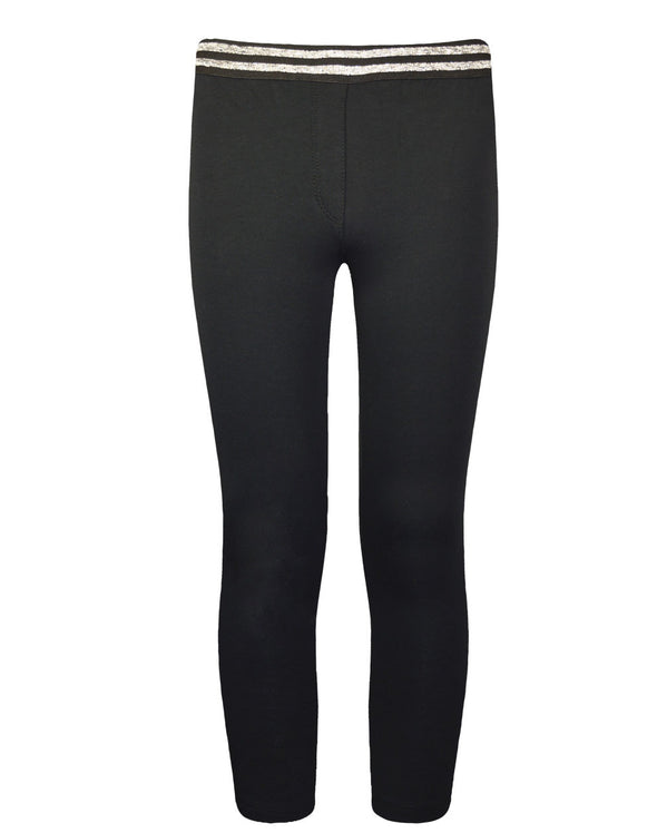 Leggings with elastic waist with stripes and print on the side Energiers 16-120220-2