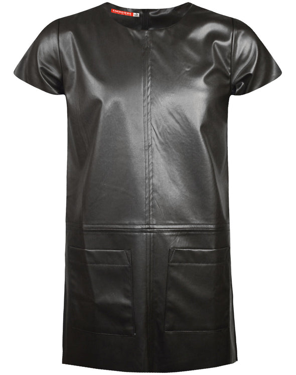 Leatherette dress 16-121211-7