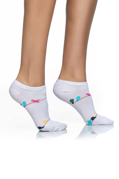 CUT WOMEN SOCK INIZIO BIRD DESIGN 3825-5