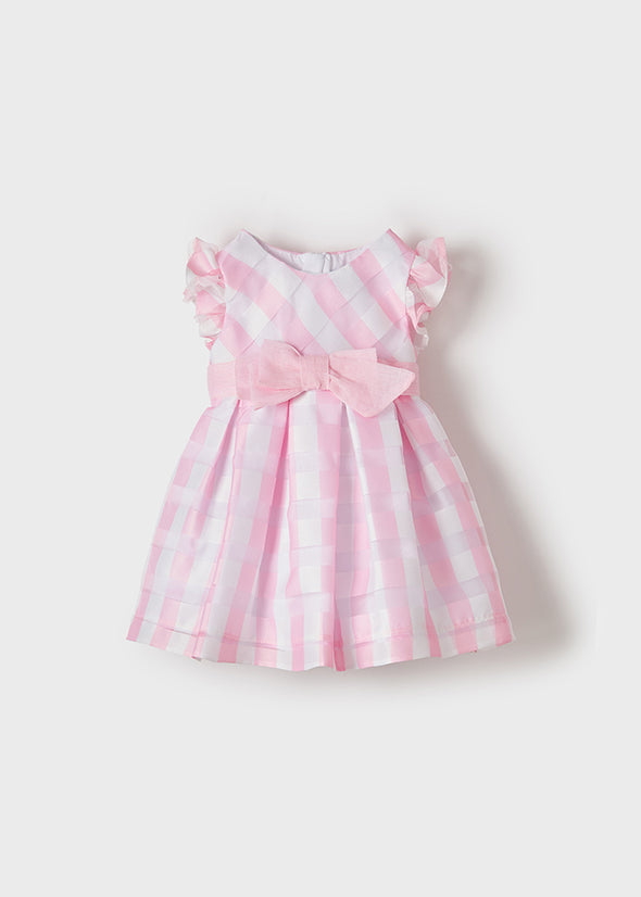 Vichy checked dress 1910-066 Rose