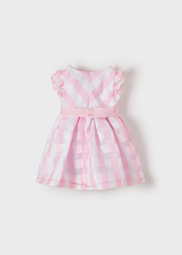 Vichy checked dress 1910-066 Rose