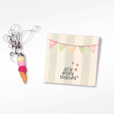 Little dreamy Creations 3d Ice Cream Necklace LDC0009