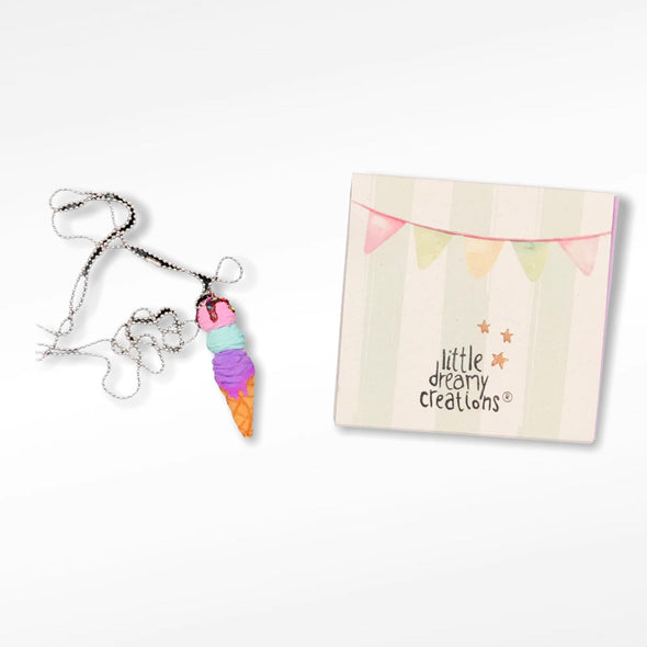 Little dreamy Creations 3d Ice Cream Necklace LDC0009