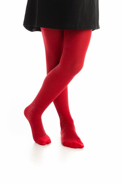 CHILDREN INIZIO TIGHTS LUREX RED 2511