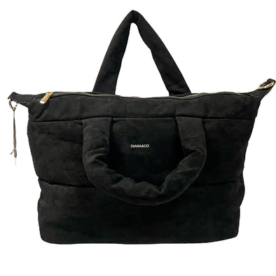 Jennifer suede shoulder bag Black 3214-3