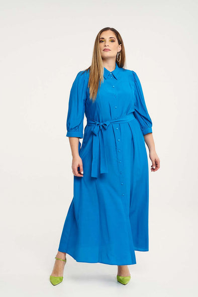 ΦΟΡΕΜΑ ΣΕΜΙΖΙΕ PLUS SIZE ΜΑΧΙ 23-6008.35 Light Blue