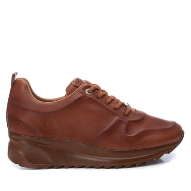 Women's Leather Sneaker Camel CARMELA 67454