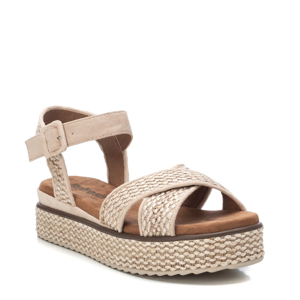 Women's Beige Sandals Refresh 72730