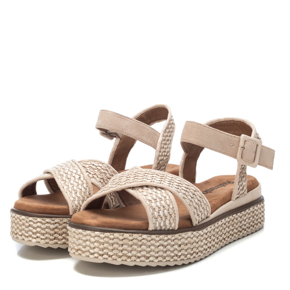 Women's Beige Sandals Refresh 72730