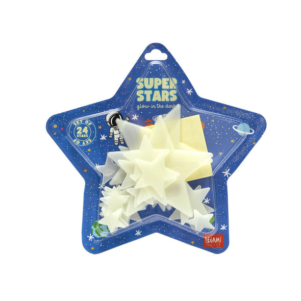 Super Stars - Legami Phosphorescent Stickers GLW0001