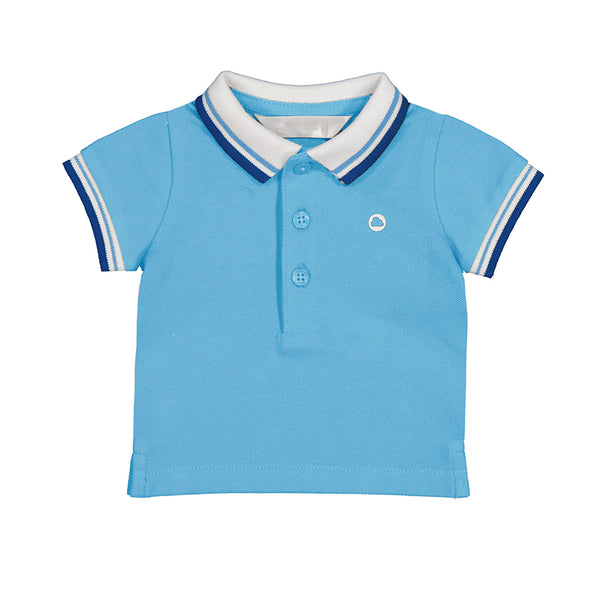 Basic s/s polo  τιρκουαζ 190