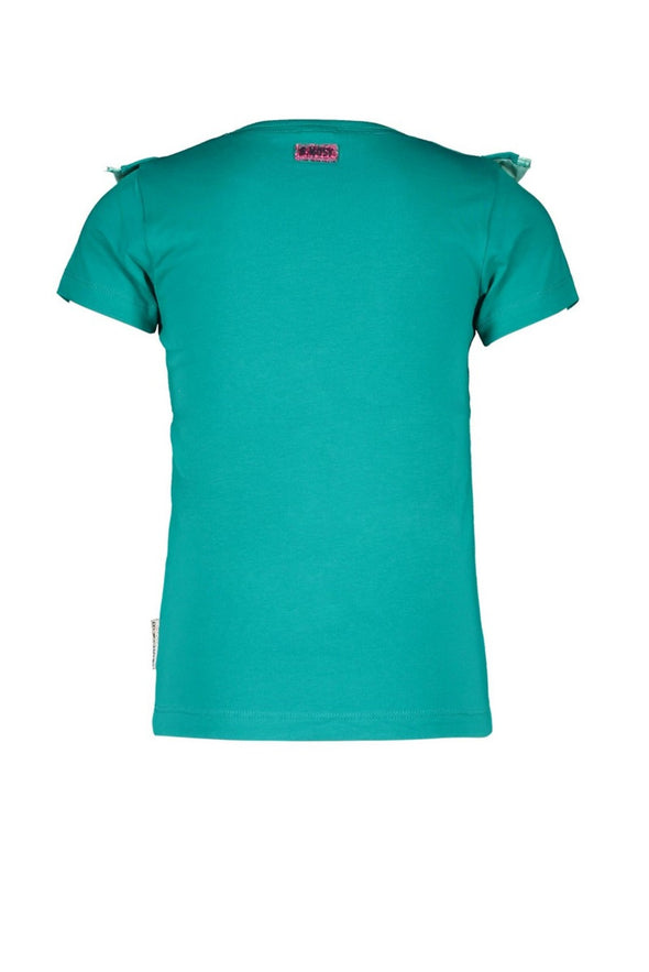 Girls t- shirt with v-shaped ruffle B.Nosy Y1025430-324