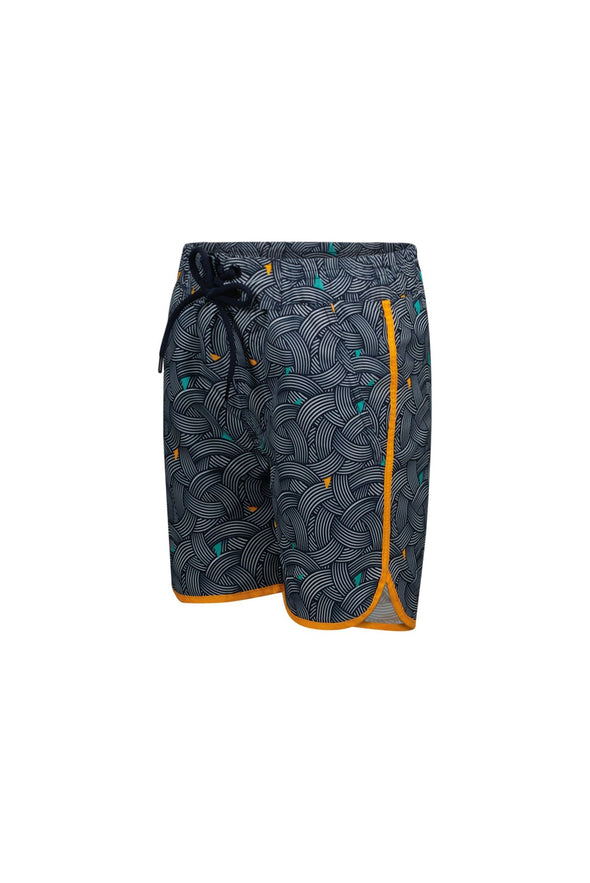 Boys woven swimshort with aop and contrast binding 931 - shark waves Y202-6012