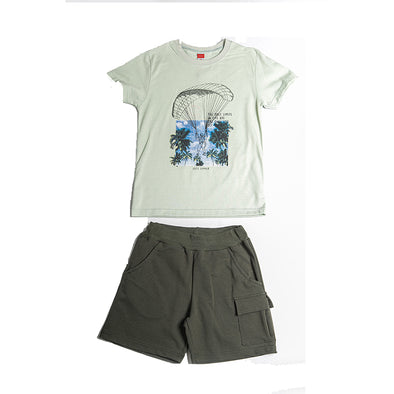 Joyce Cotton Boy Set 211754 Olive