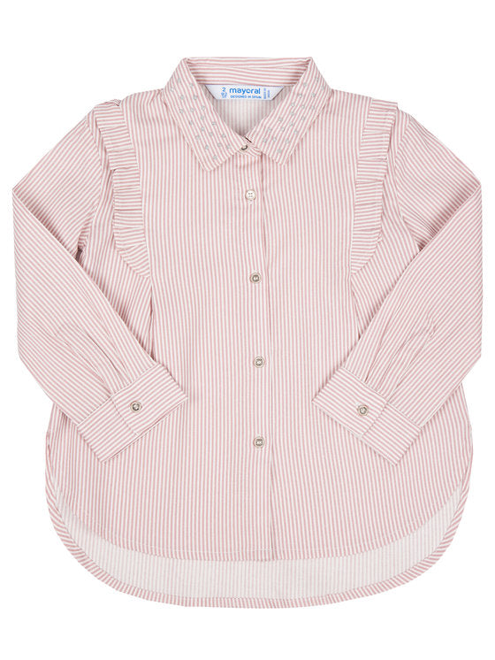 Pink Striped Shirt 19-04107-020 Mayoral