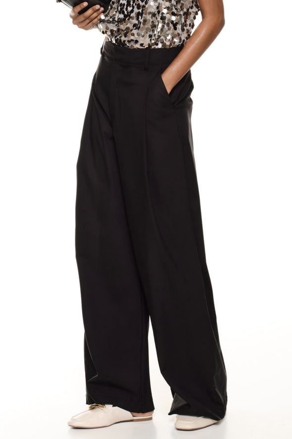 WIDE LEG PANTS IN COTTON L7355